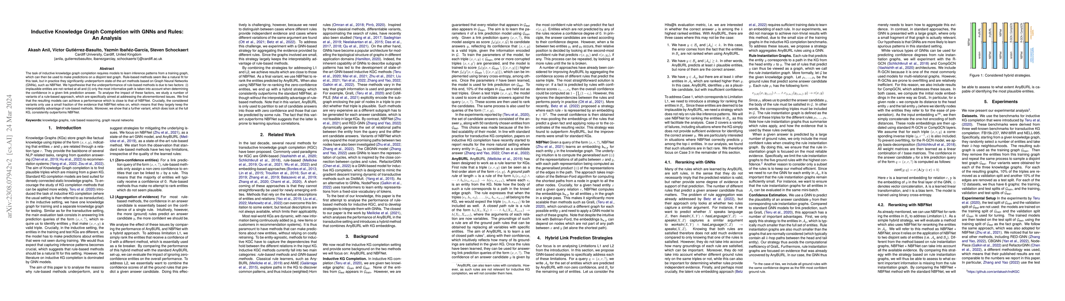 Thumbnail for Inductive Knowledge Graph Completion with GNNs and Rules: An Analysis
