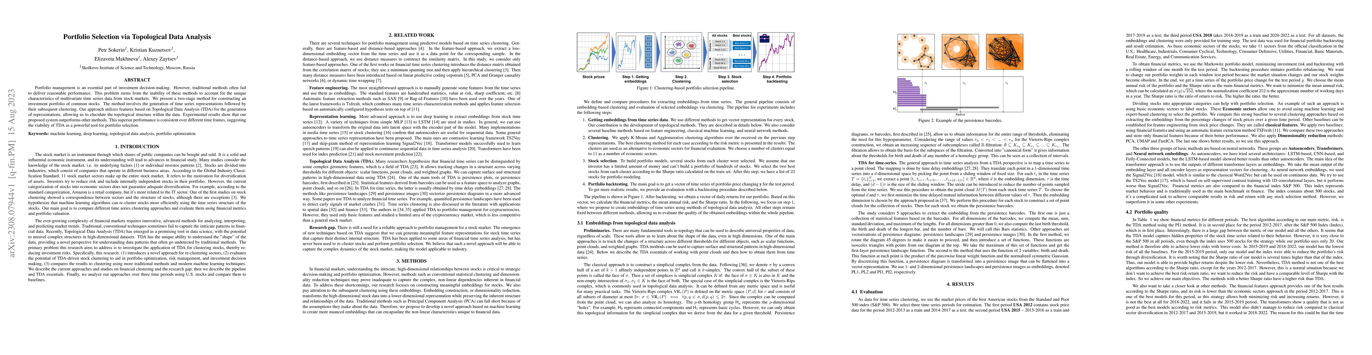 Thumbnail for Portfolio Selection via Topological Data Analysis