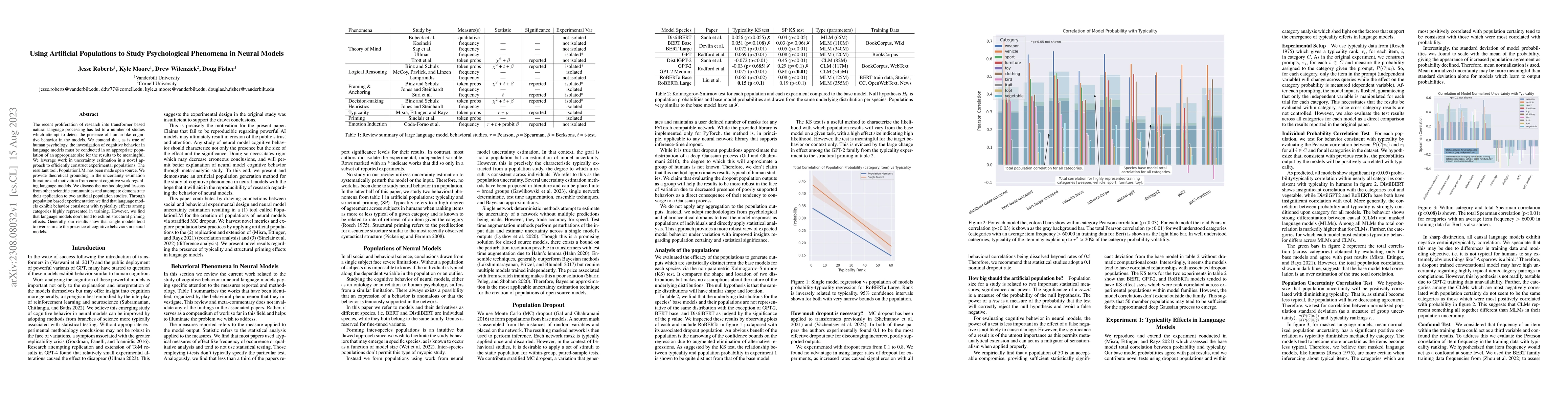 Thumbnail for Using Artificial Populations to Study Psychological Phenomena in Neural
  Models