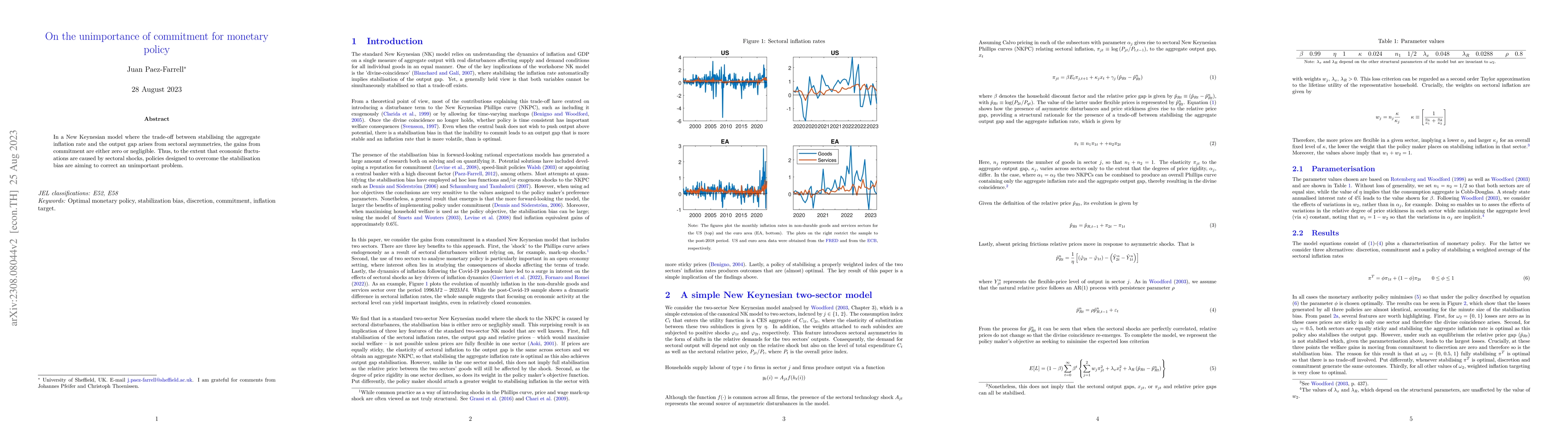 Thumbnail for On the unimportance of commitment for monetary policy