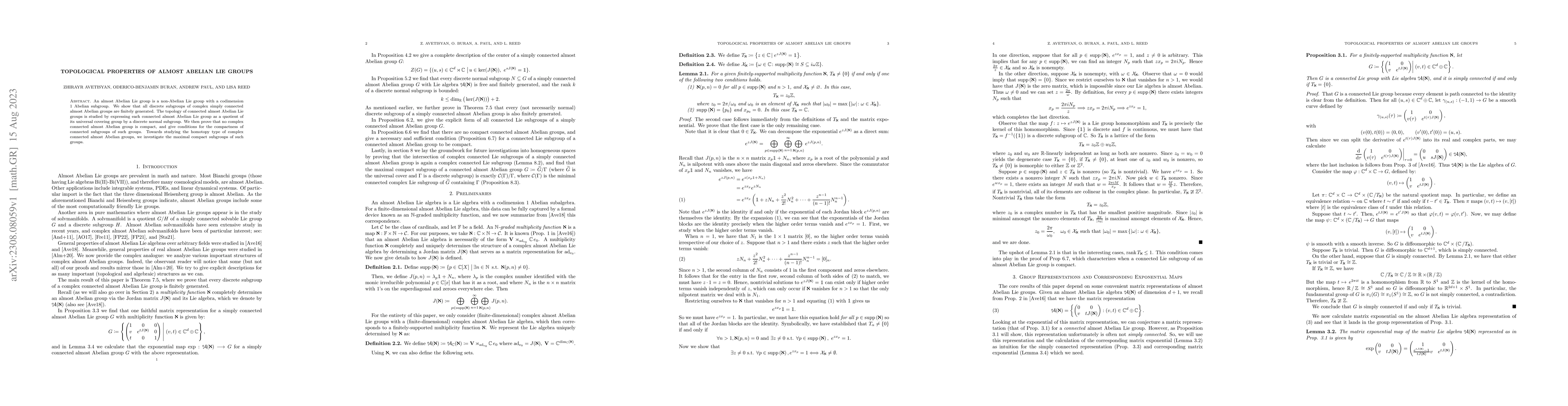 Thumbnail for Topological Properties of Almost Abelian Groups