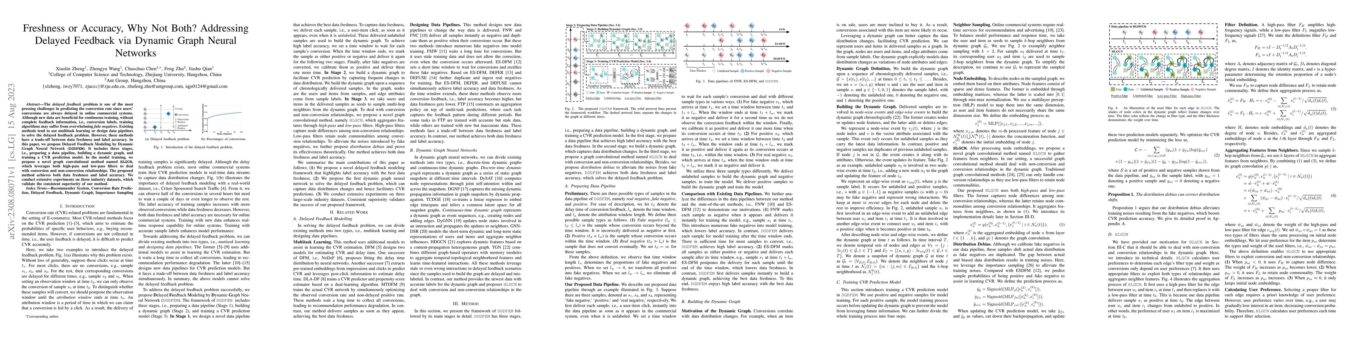 Thumbnail for Freshness or Accuracy, Why Not Both? Addressing Delayed Feedback via
  Dynamic Graph Neural Networks