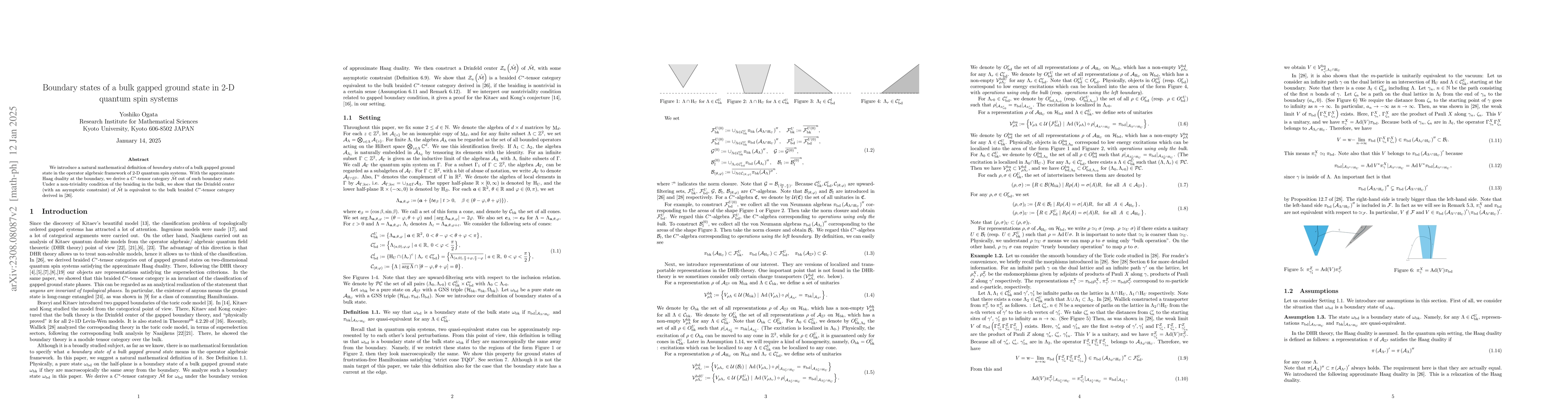 Thumbnail for Boundary states of a bulk gapped ground state in $2$-d quantum spin
  systems