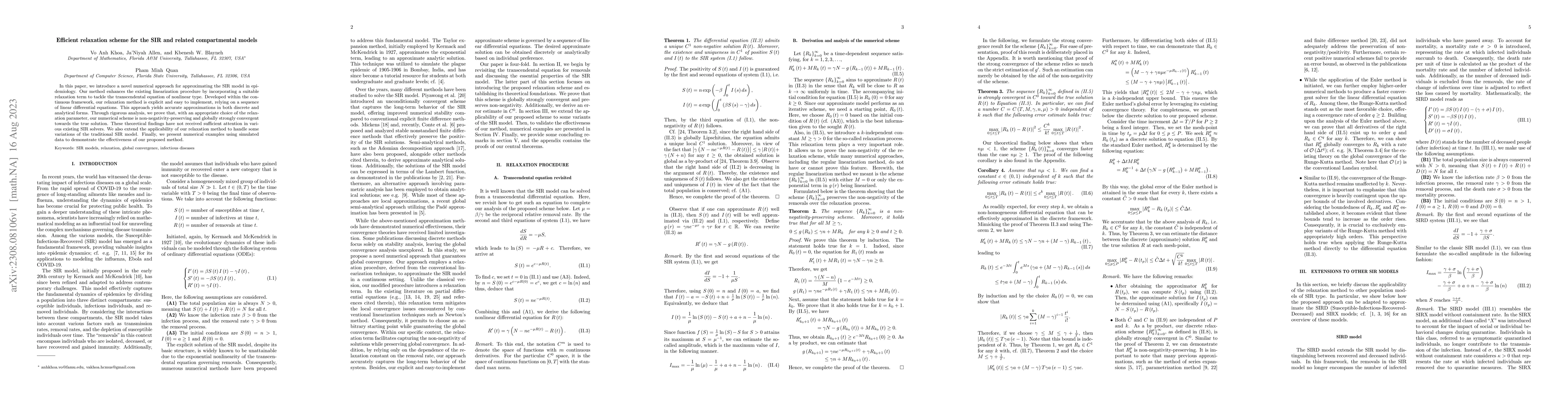 Thumbnail for Efficient relaxation scheme for the SIR and related compartmental models