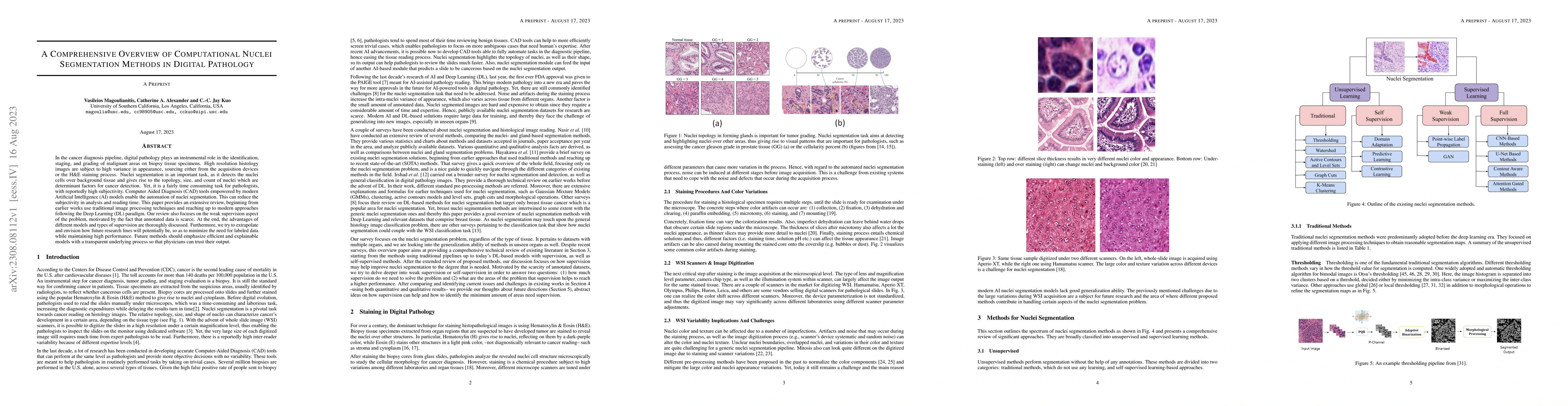 Thumbnail for A Comprehensive Overview of Computational Nuclei Segmentation Methods in
  Digital Pathology