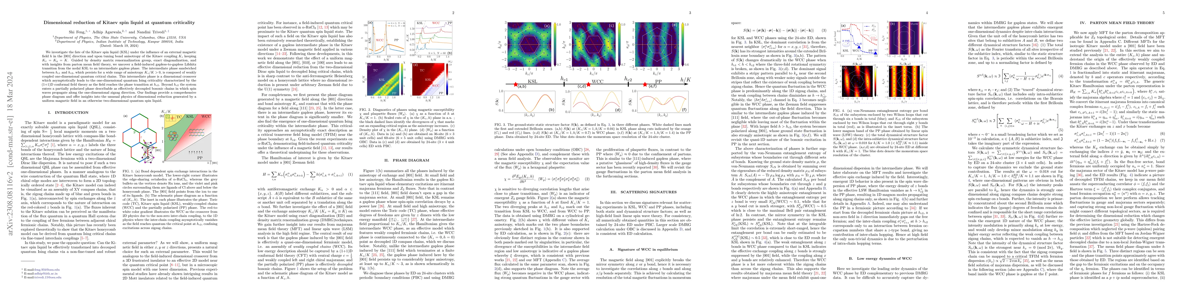 Thumbnail for Dimensional reduction of Kitaev spin liquid at quantum criticality