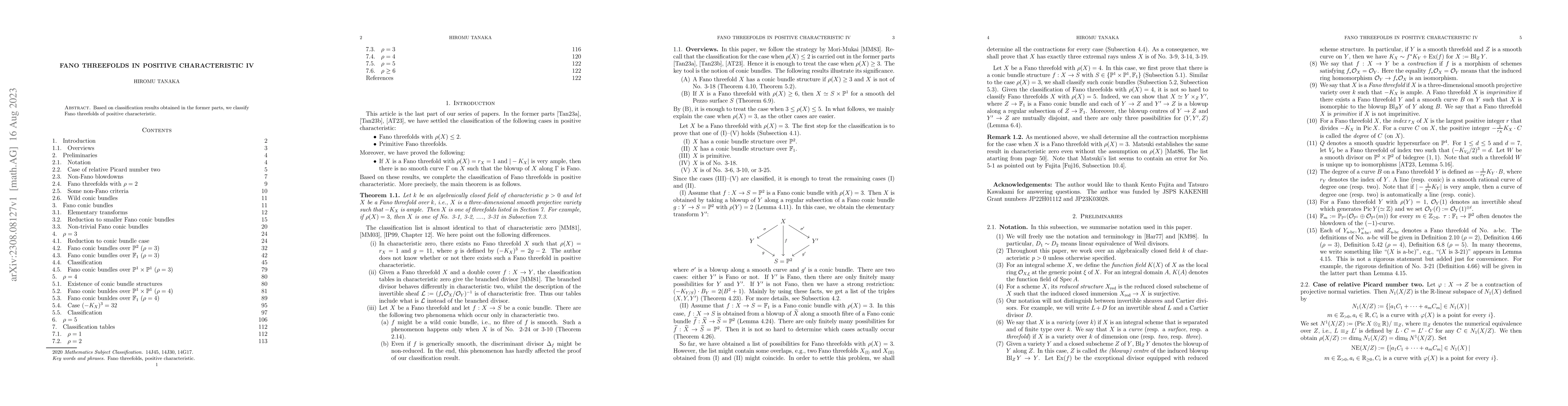 Thumbnail for Fano threefolds in positive characteristic IV