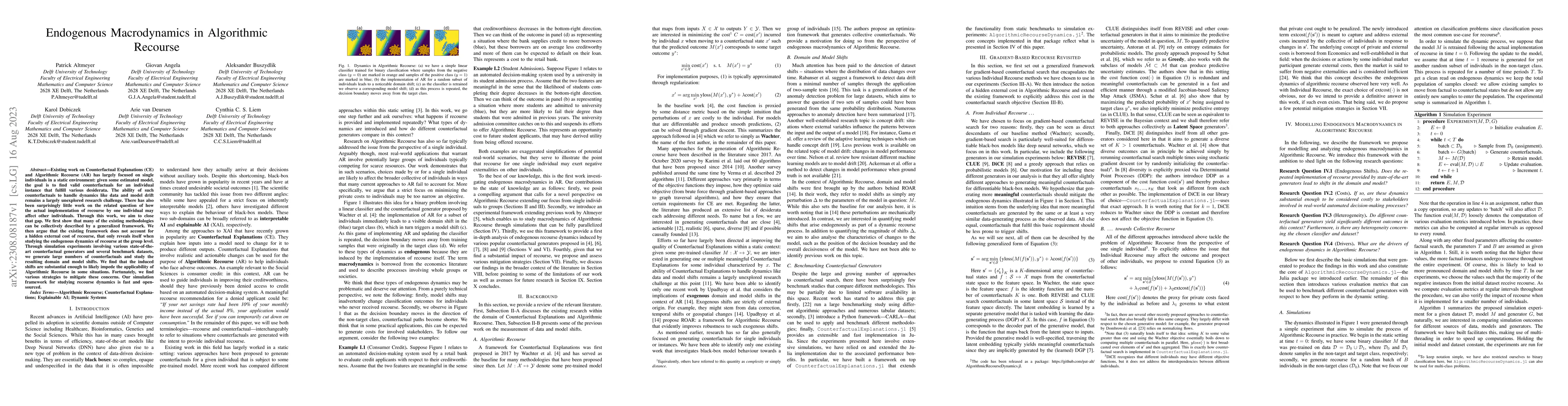 Thumbnail for Endogenous Macrodynamics in Algorithmic Recourse