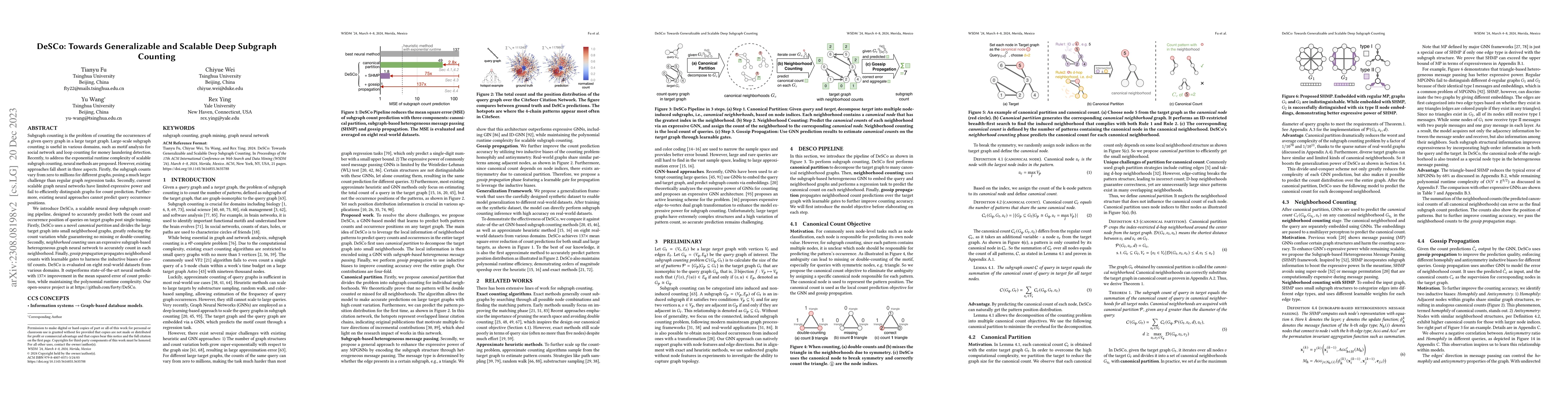 Thumbnail for DeSCo: Towards Generalizable and Scalable Deep Subgraph Counting