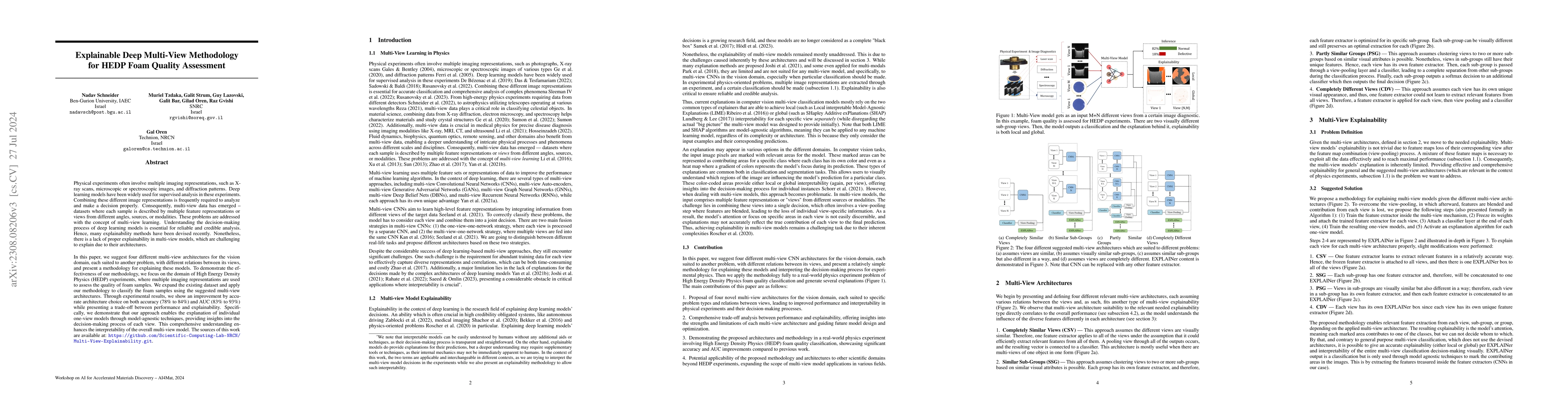 Thumbnail for Explainable Multi-View Deep Networks Methodology for Experimental
  Physics