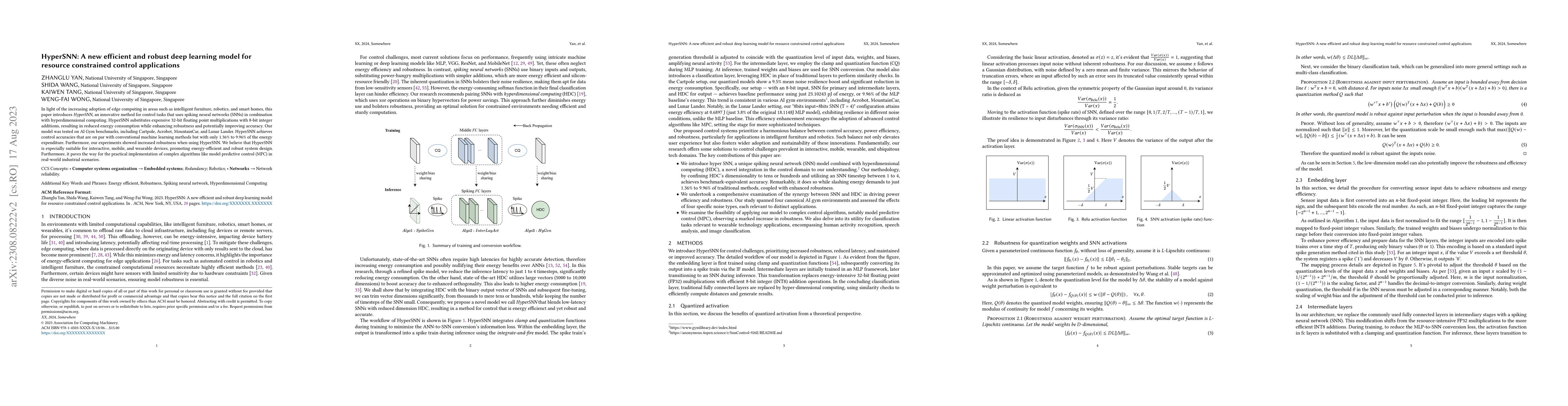 Thumbnail for HyperSNN: A new efficient and robust deep learning model for resource
  constrained control applications
