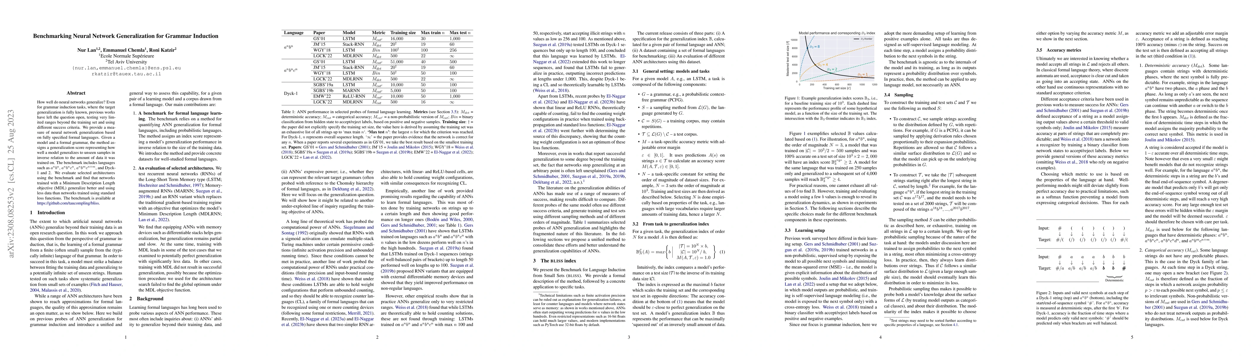 Thumbnail for Benchmarking Neural Network Generalization for Grammar Induction