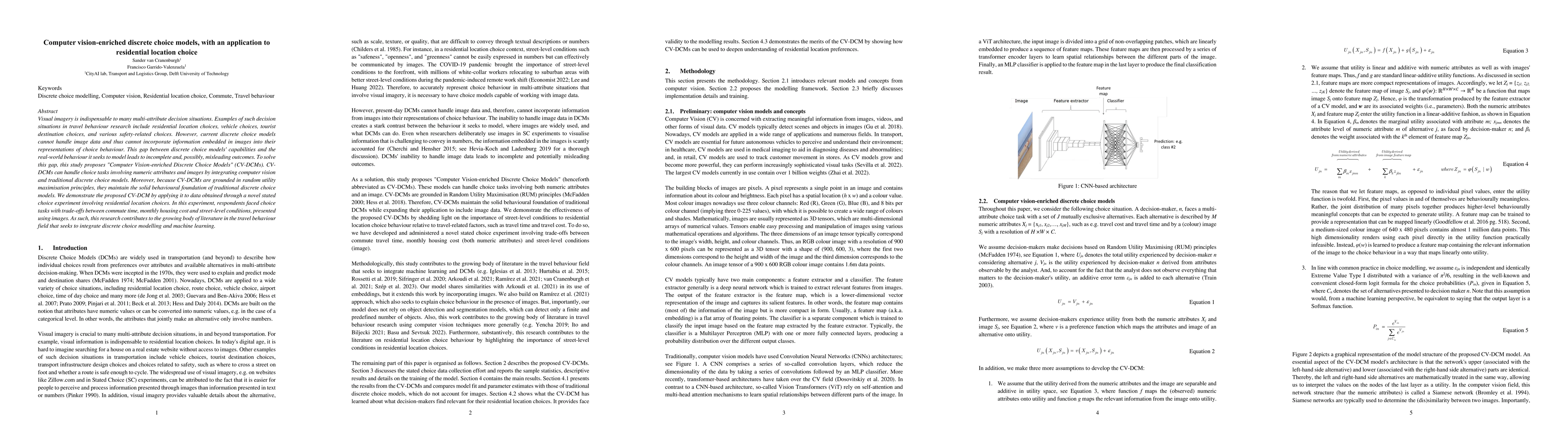 Thumbnail for Computer vision-enriched discrete choice models, with an application to
  residential location choice