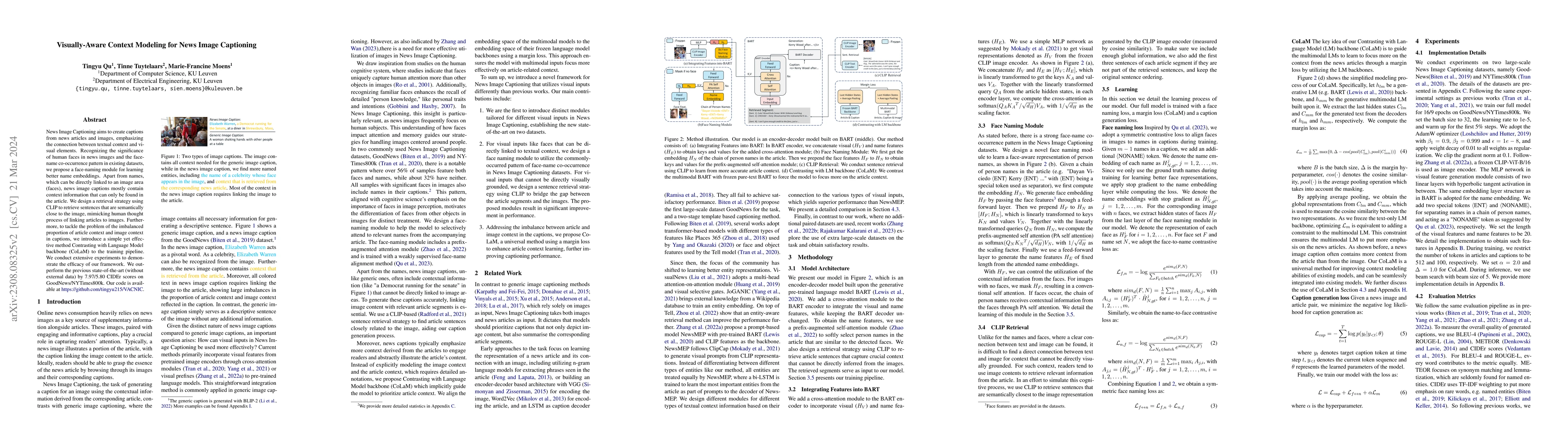 Thumbnail for Visually-Aware Context Modeling for News Image Captioning