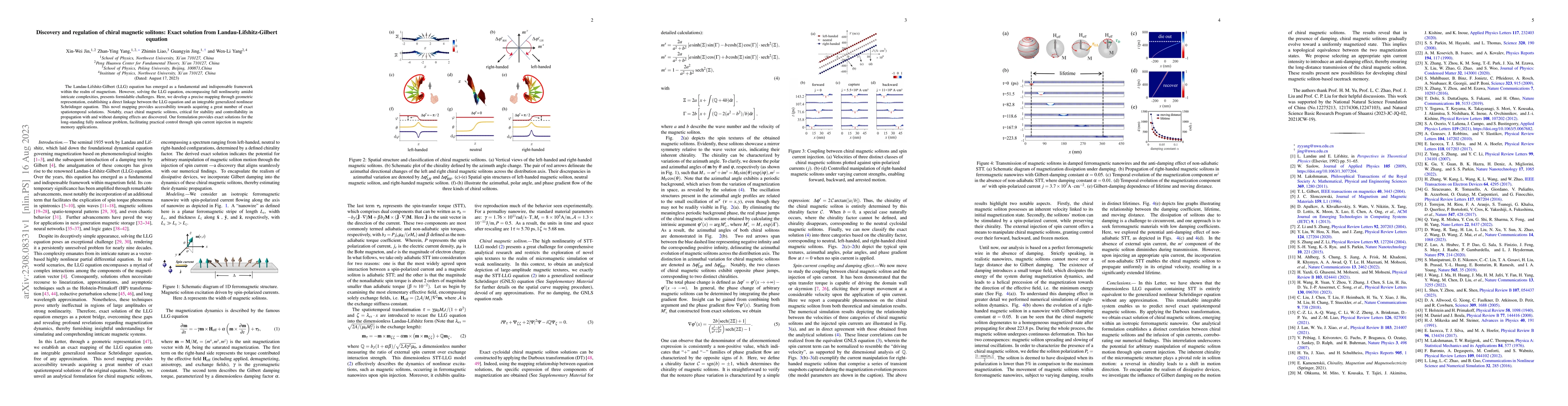 Thumbnail for Discovery and regulation of chiral magnetic solitons: Exact solution
  from Landau-Lifshitz-Gilbert equation