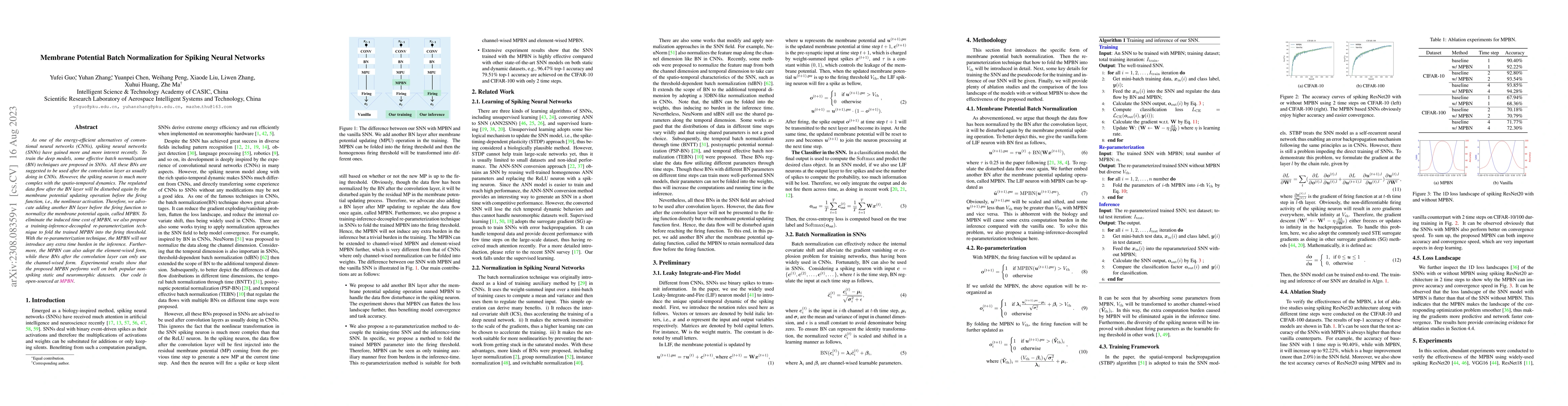 Thumbnail for Membrane Potential Batch Normalization for Spiking Neural Networks