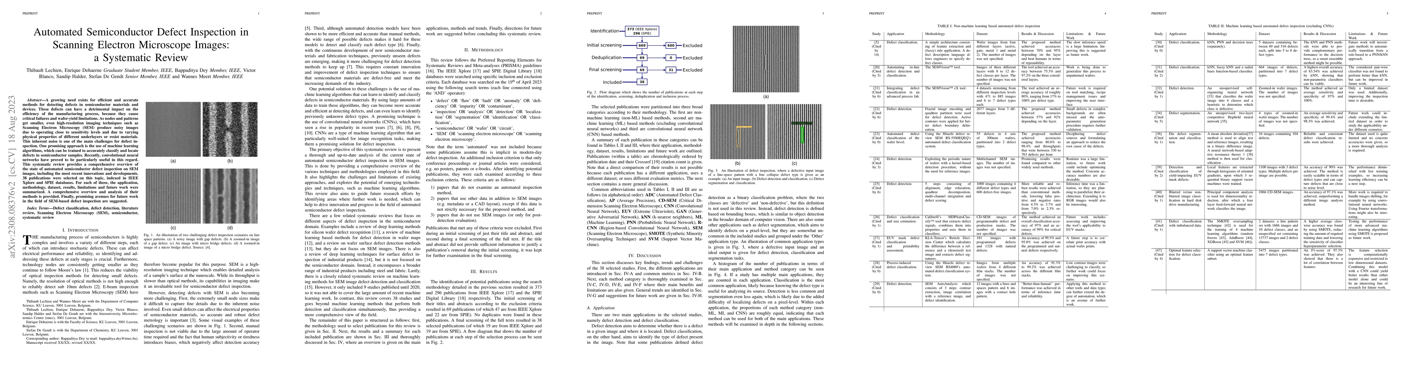 Thumbnail for Automated Semiconductor Defect Inspection in Scanning Electron
  Microscope Images: a Systematic Review