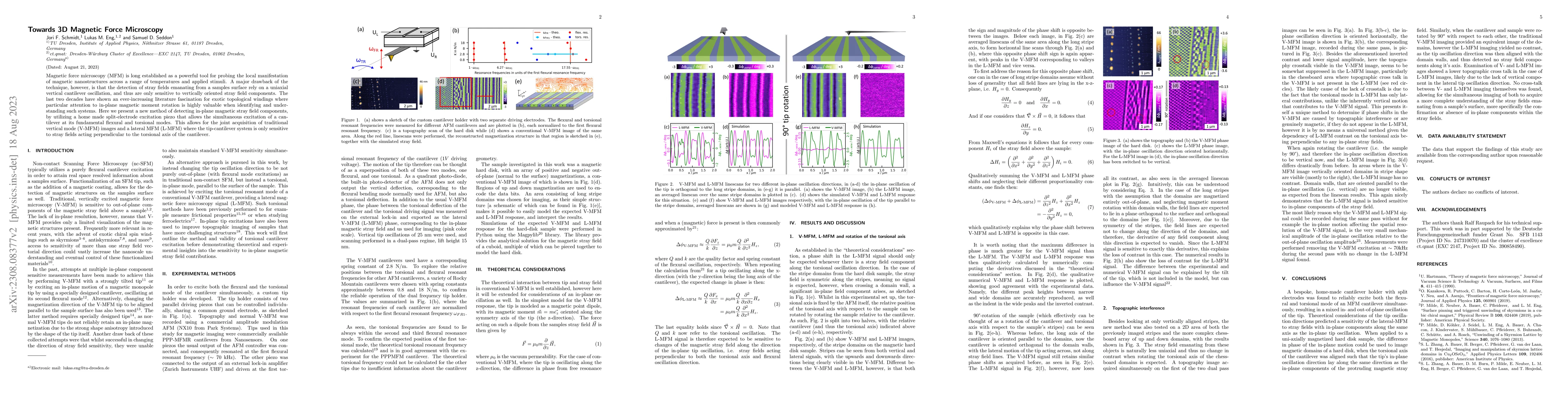 Thumbnail for Towards 3D Magnetic Force Microscopy