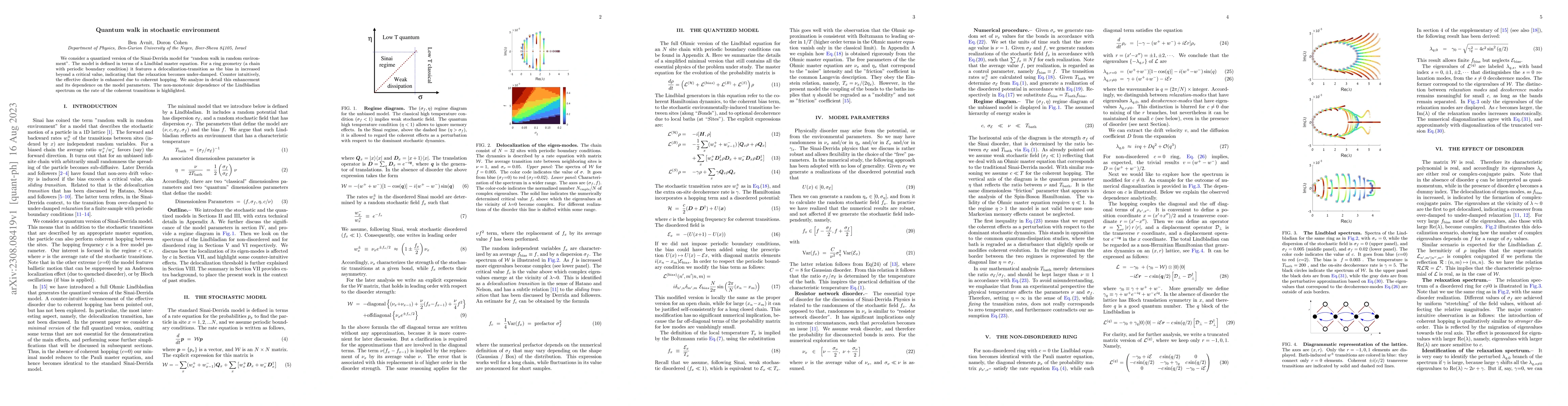 Thumbnail for Quantum walk in stochastic environment
