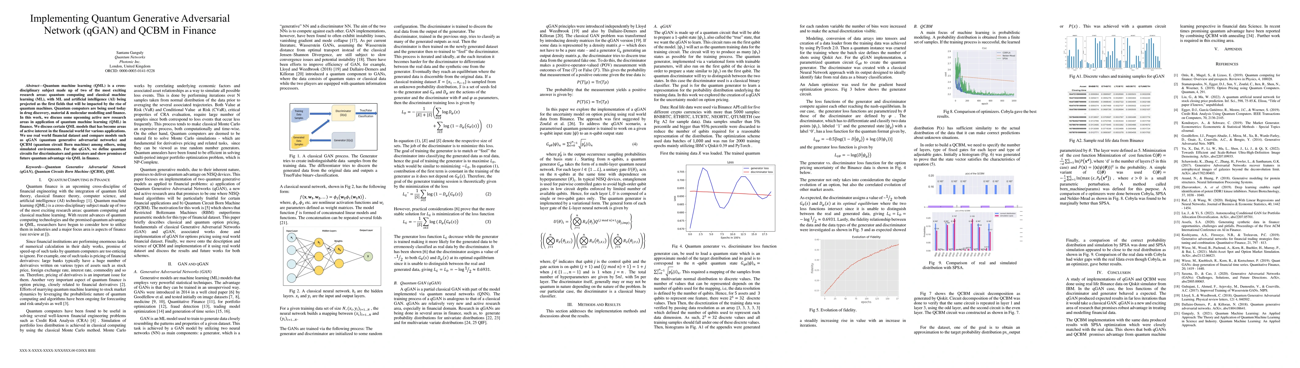 Thumbnail for Implementing Quantum Generative Adversarial Network (qGAN) and QCBM in
  Finance