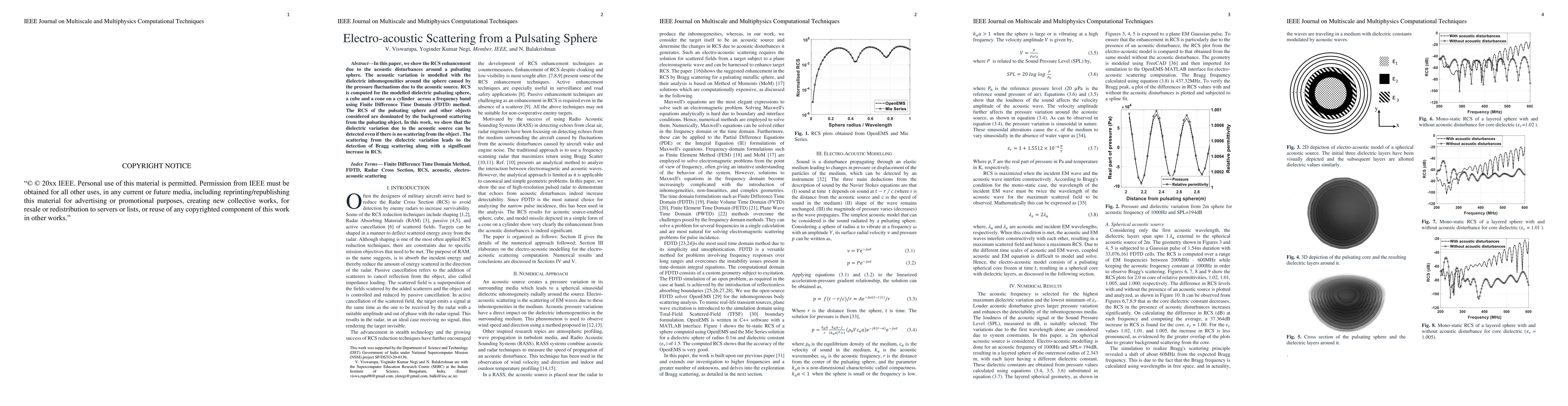 Thumbnail for Electro-acoustic Scattering from a Pulsating Sphere