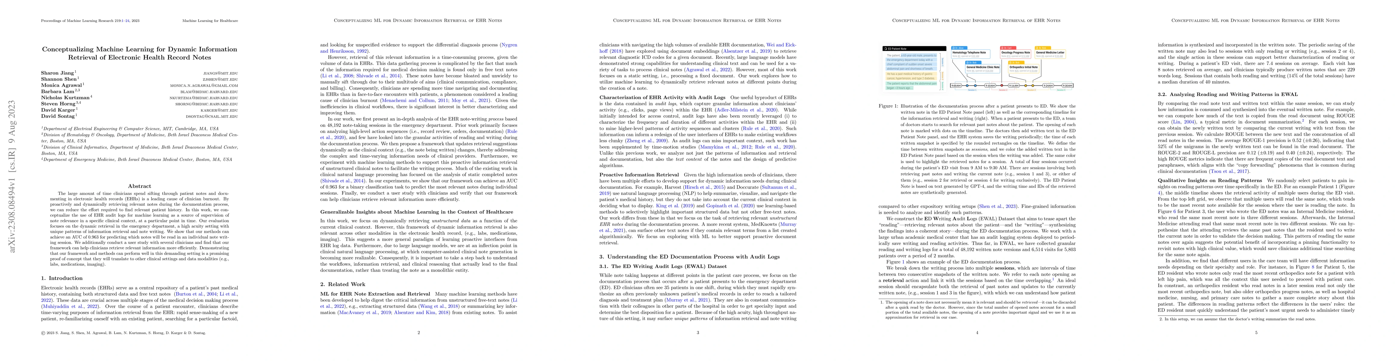 Thumbnail for Conceptualizing Machine Learning for Dynamic Information Retrieval of
  Electronic Health Record Notes