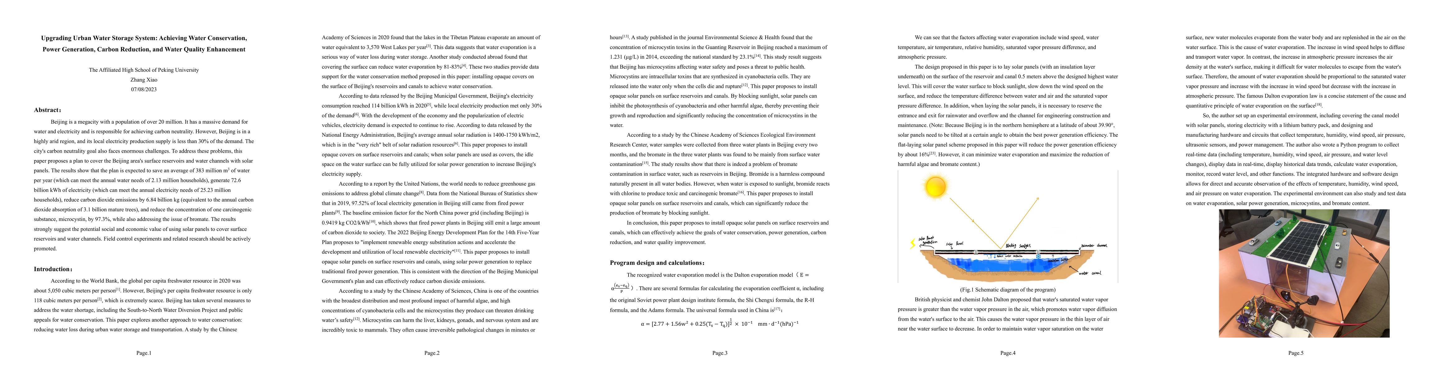 Thumbnail for Upgrading Urban Water Storage System: Achieving Water Conservation,
  Power Generation, Carbon Reduction, and Water Quality Enhancement