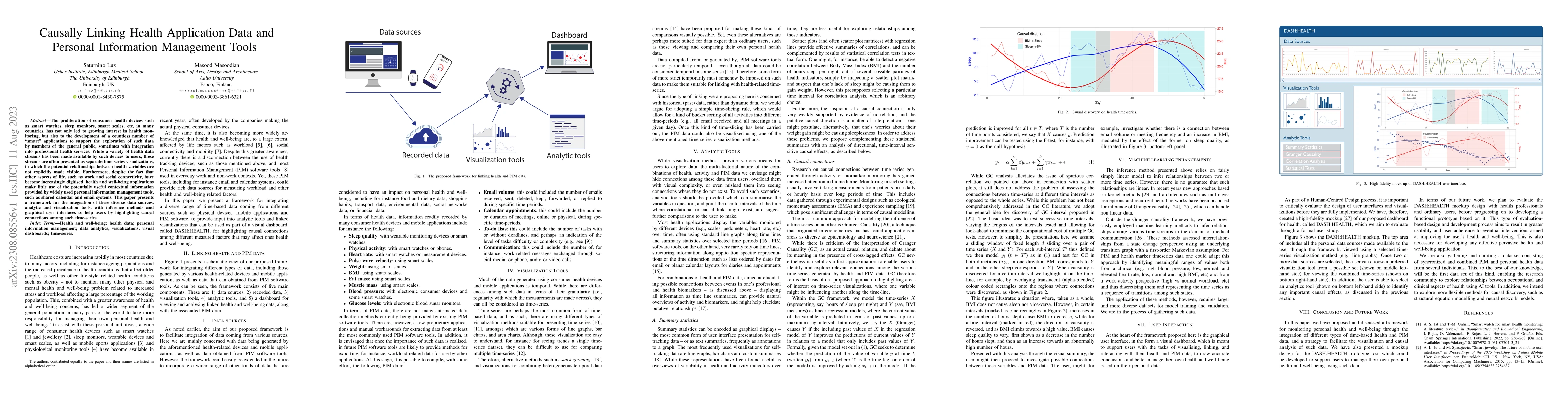Thumbnail for Causally Linking Health Application Data and Personal Information
  Management Tools