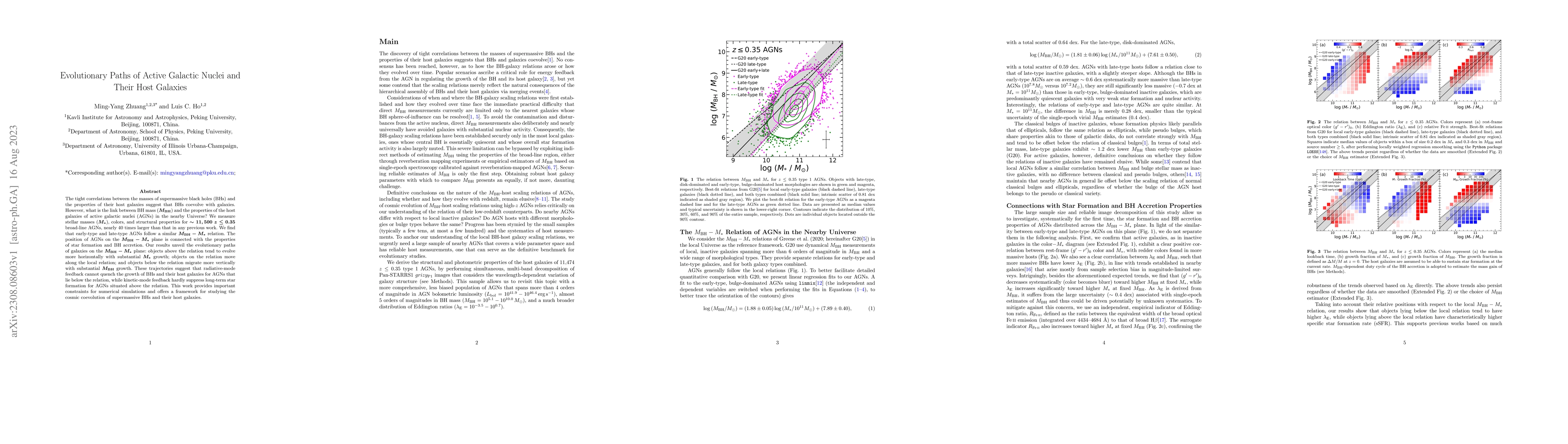 Thumbnail for Evolutionary Paths of Active Galactic Nuclei and Their Host Galaxies