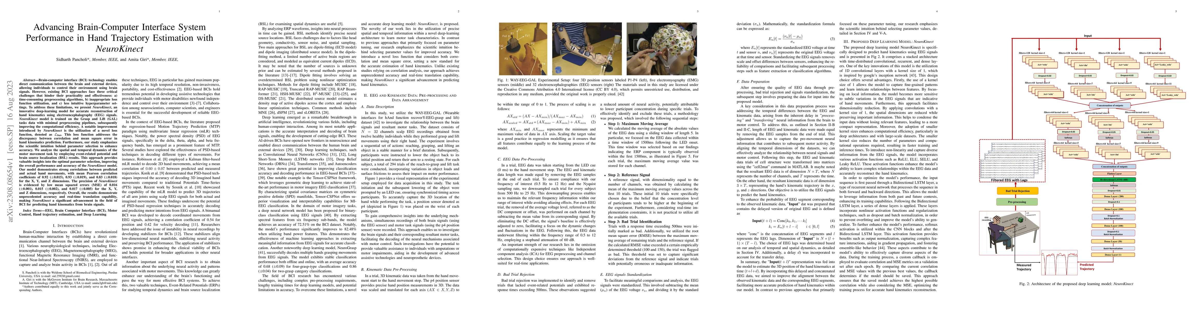 Thumbnail for Advancing Brain-Computer Interface System Performance in Hand Trajectory
  Estimation with NeuroKinect