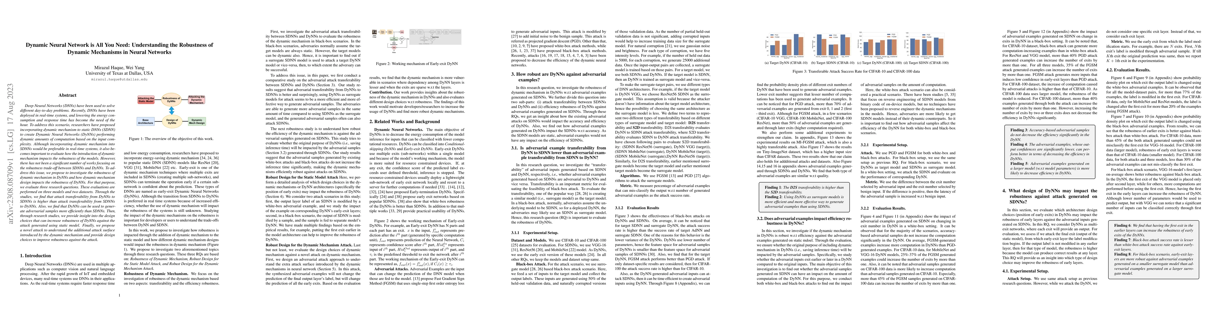Thumbnail for Dynamic Neural Network is All You Need: Understanding the Robustness of
  Dynamic Mechanisms in Neural Networks
