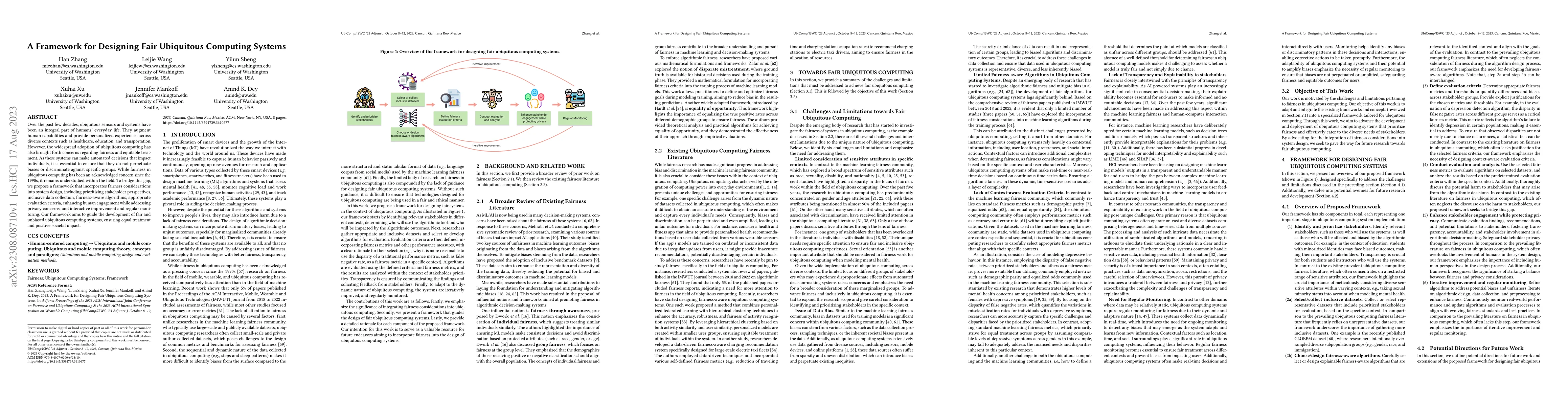 Thumbnail for A Framework for Designing Fair Ubiquitous Computing Systems