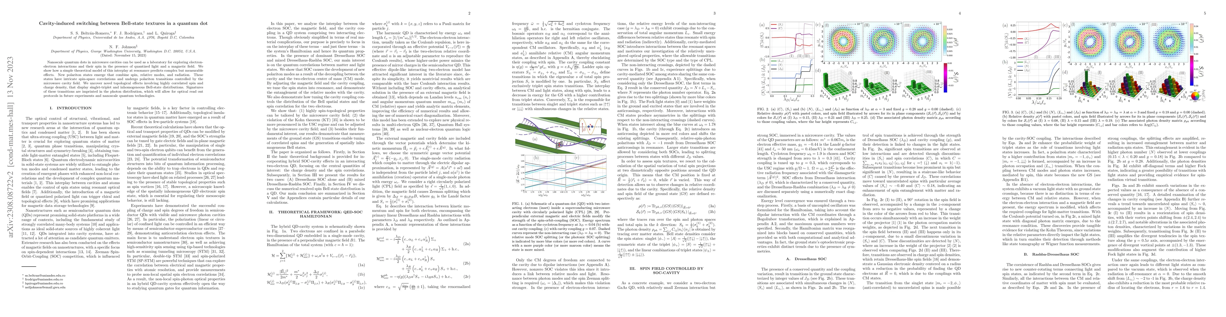 Thumbnail for Cavity-induced switching between Bell-state textures in a quantum dot