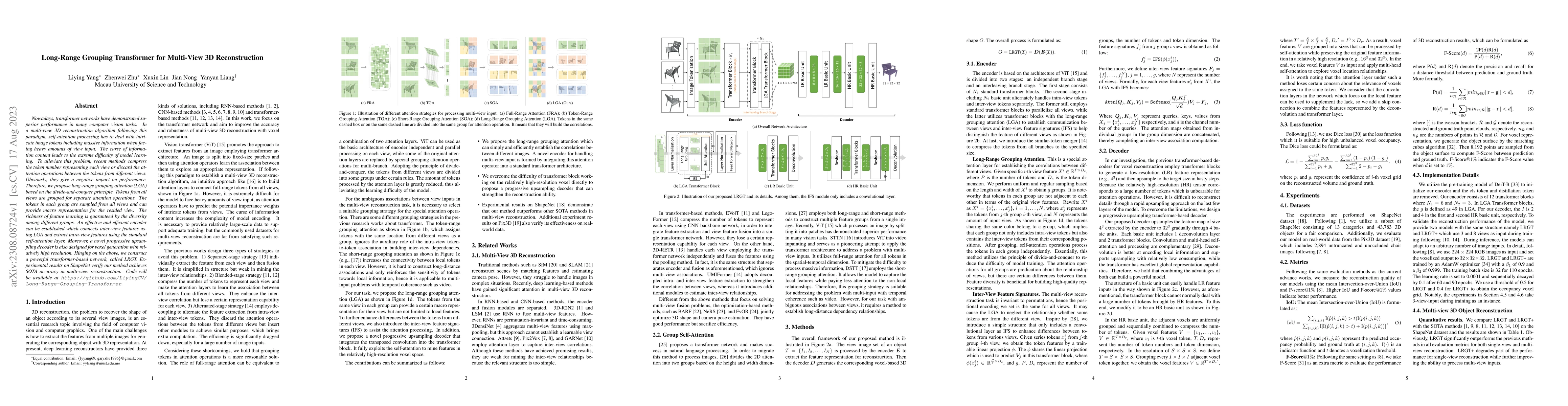 Thumbnail for Long-Range Grouping Transformer for Multi-View 3D Reconstruction