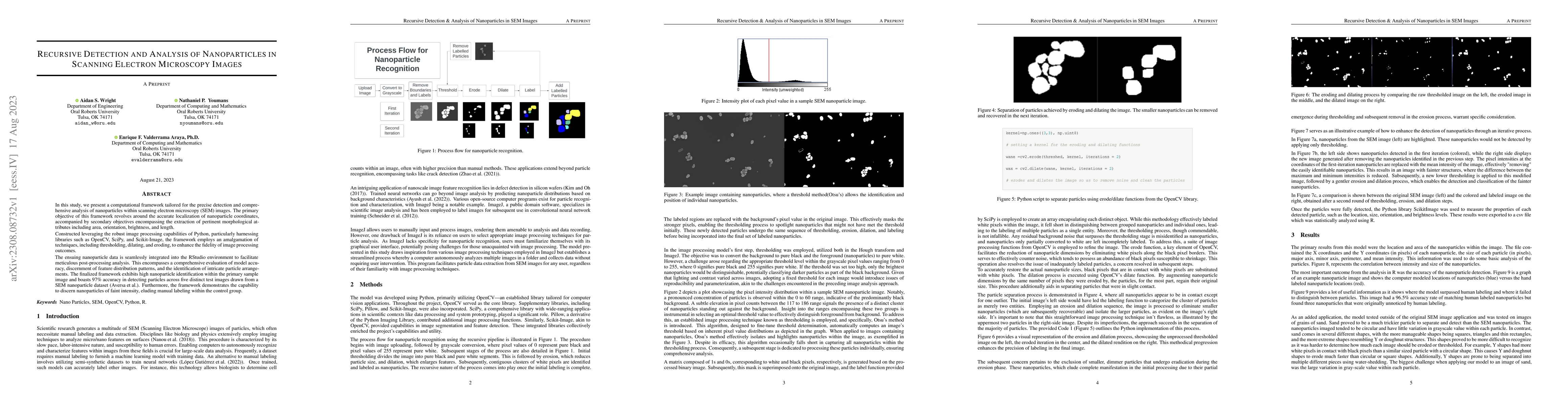 Thumbnail for Recursive Detection and Analysis of Nanoparticles in Scanning Electron
  Microscopy Images