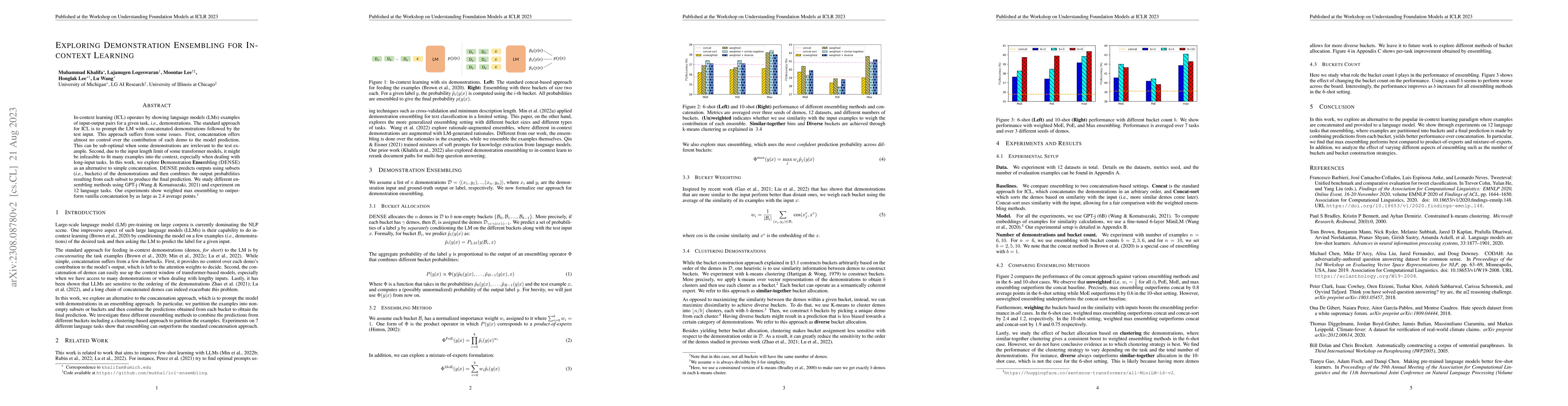 Thumbnail for Exploring Demonstration Ensembling for In-context Learning