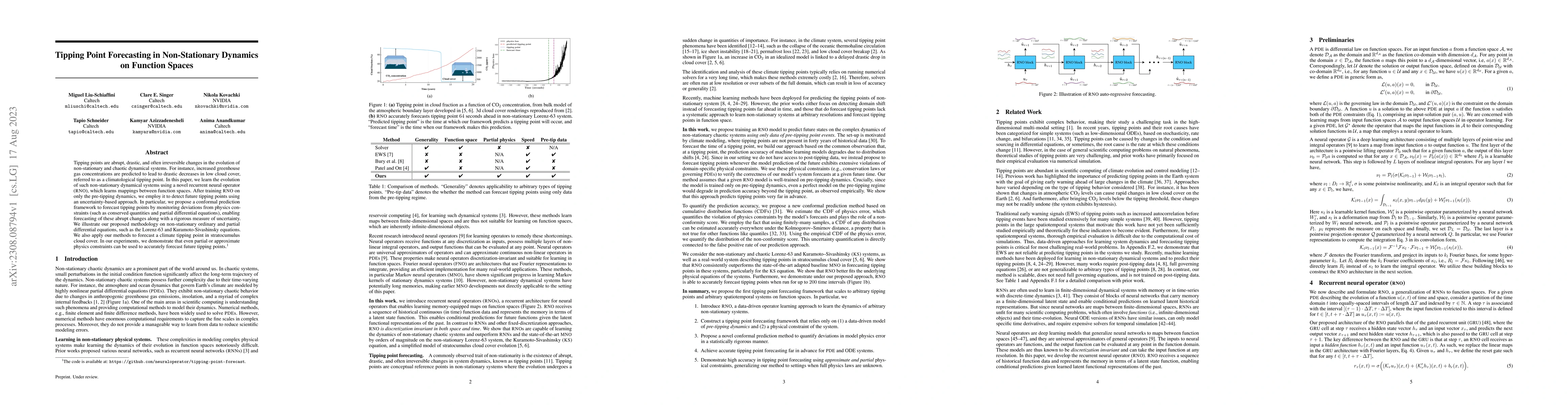 Thumbnail for Tipping Point Forecasting in Non-Stationary Dynamics on Function Spaces