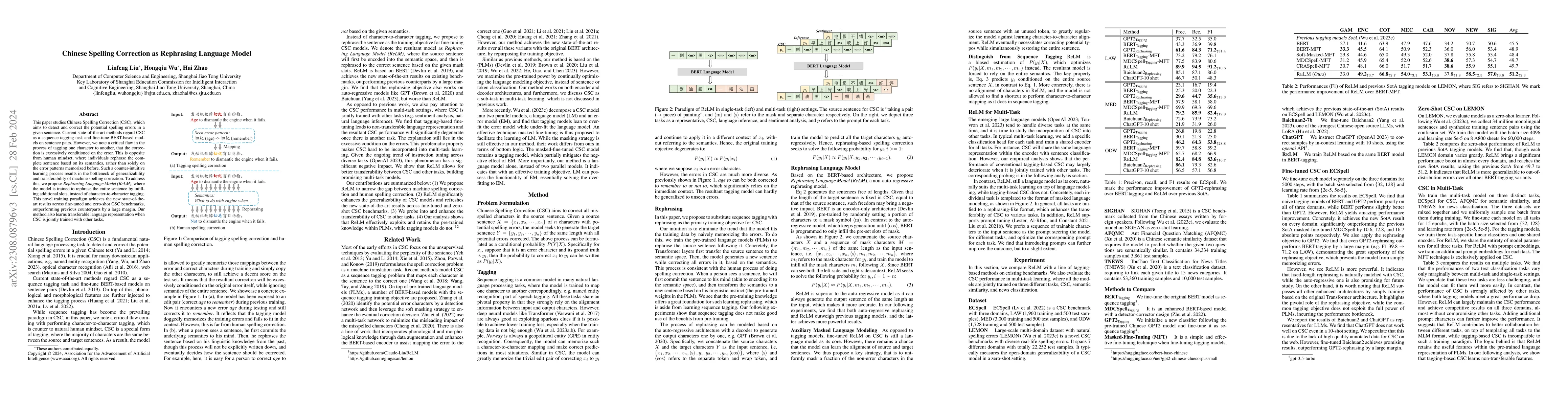 Thumbnail for Chinese Spelling Correction as Rephrasing Language Model
