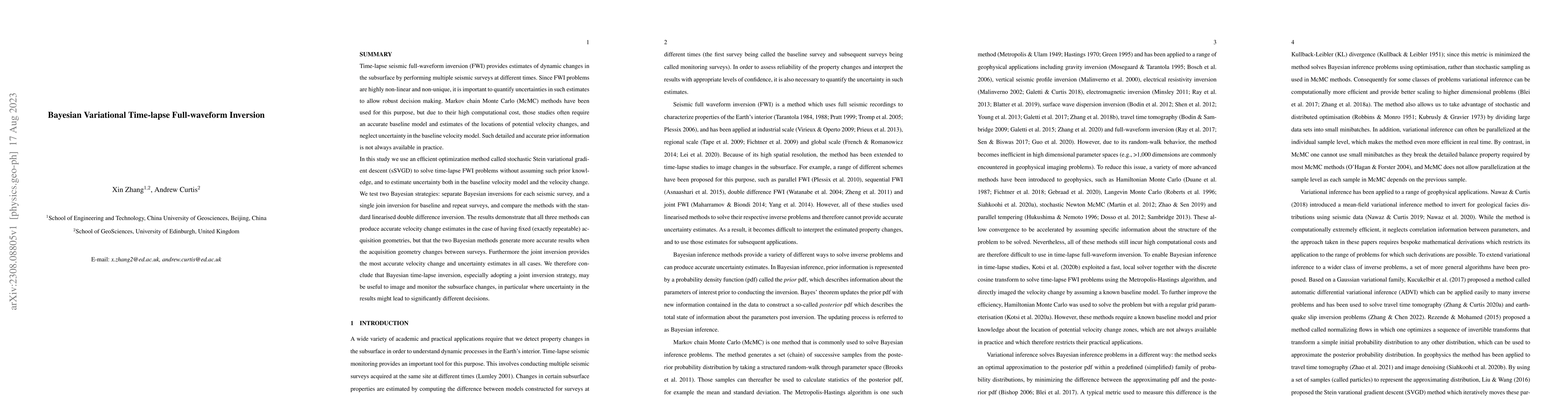 Thumbnail for Bayesian Variational Time-lapse Full-waveform Inversion