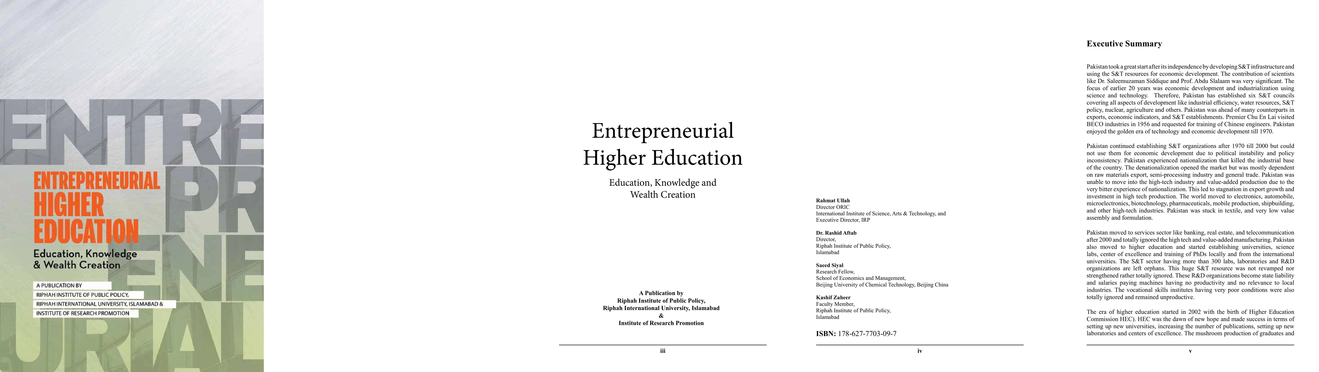 Thumbnail for Entrepreneurial Higher Education Education, Knowledge and Wealth
  Creation