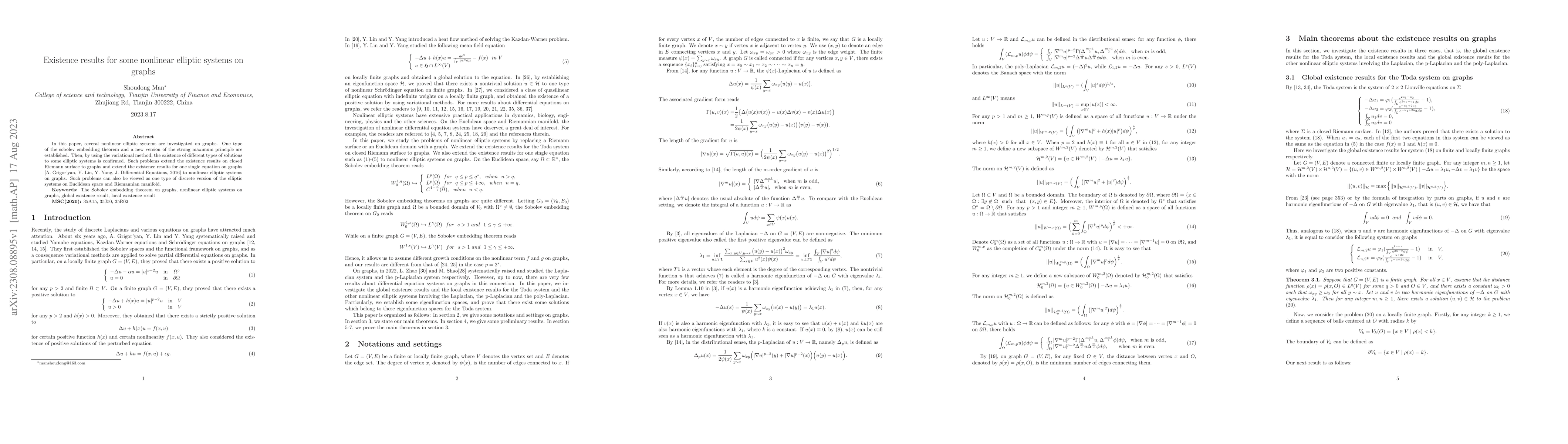 Thumbnail for Existence results for some nonlinear elliptic systems on graphs