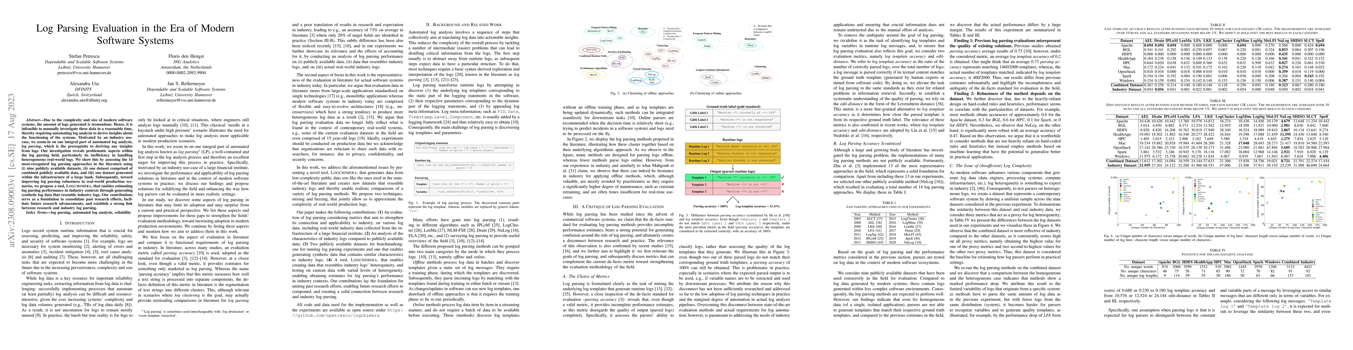 Thumbnail for Log Parsing Evaluation in the Era of Modern Software Systems