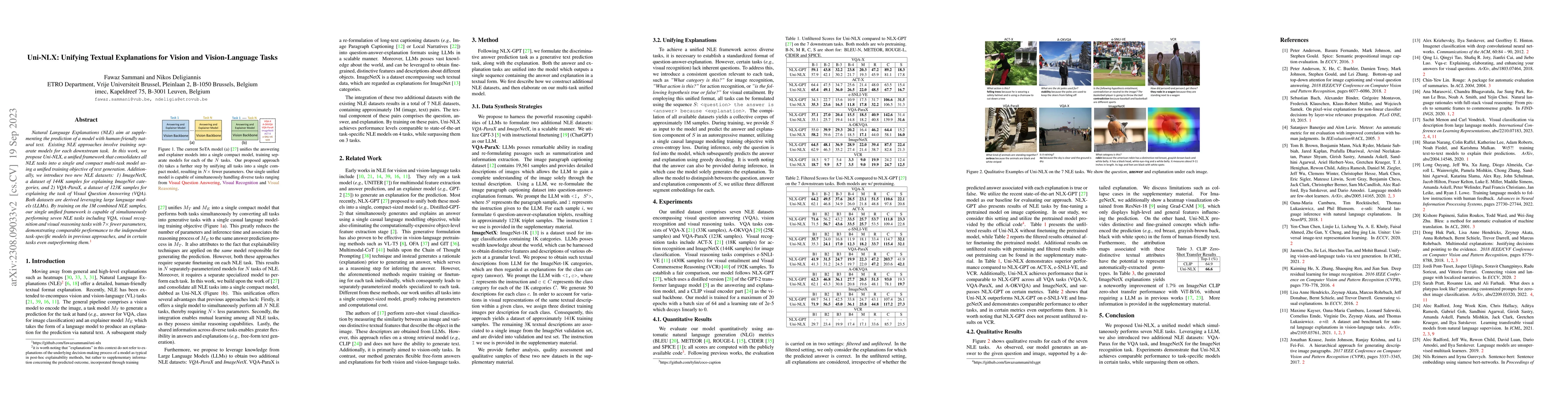 Thumbnail for Uni-NLX: Unifying Textual Explanations for Vision and Vision-Language
  Tasks