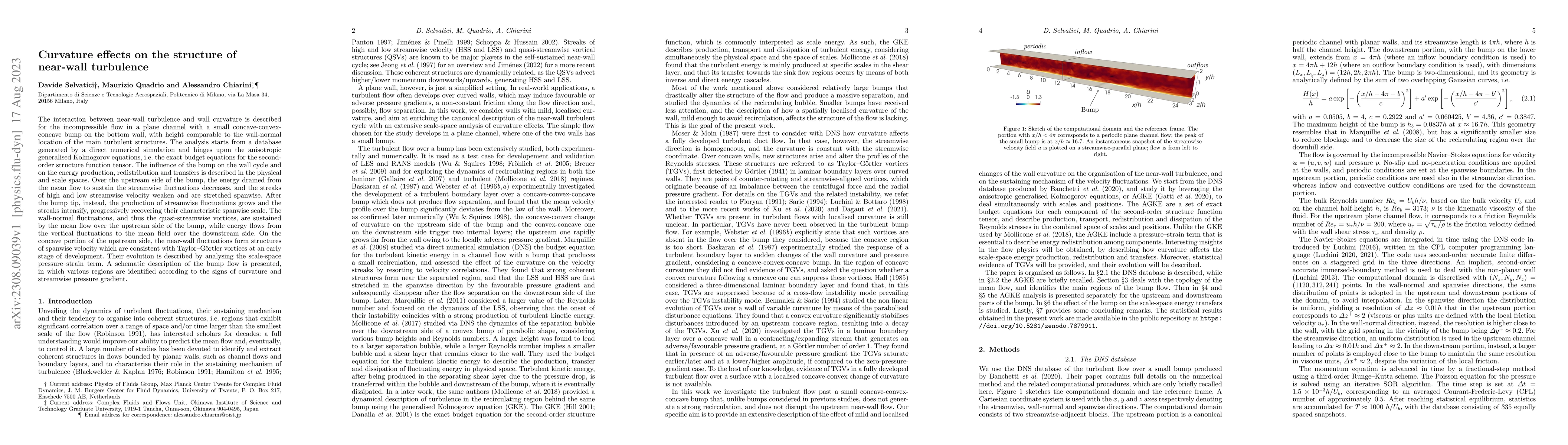 Thumbnail for Curvature effects on the structure of near-wall turbulence