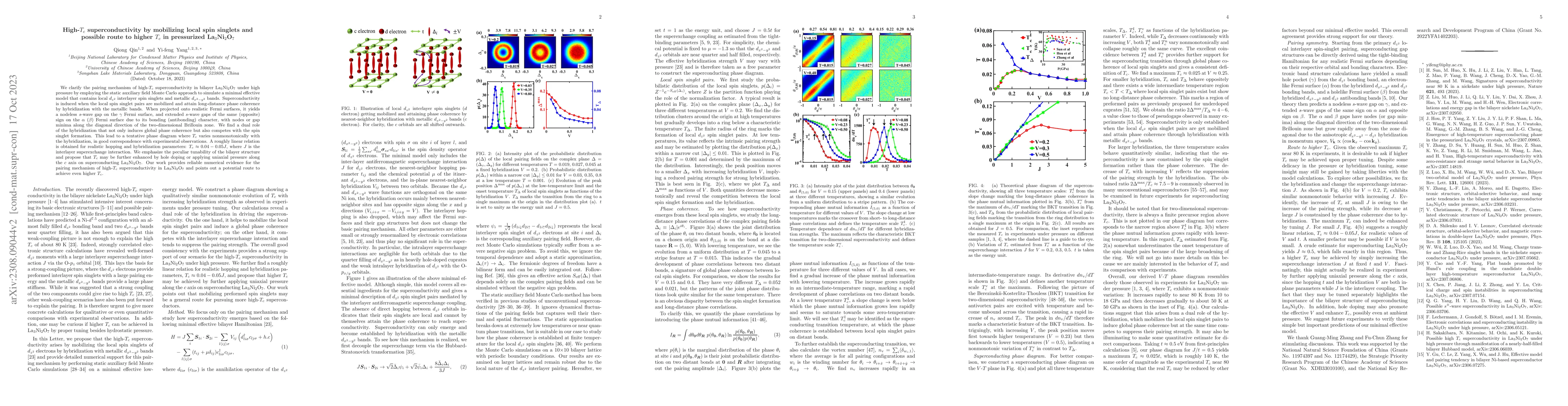 Thumbnail for High-$T_c$ superconductivity by mobilizing local spin singlets and
  possible route to higher $T_c$ in pressurized La$_3$Ni$_2$O$_7$
