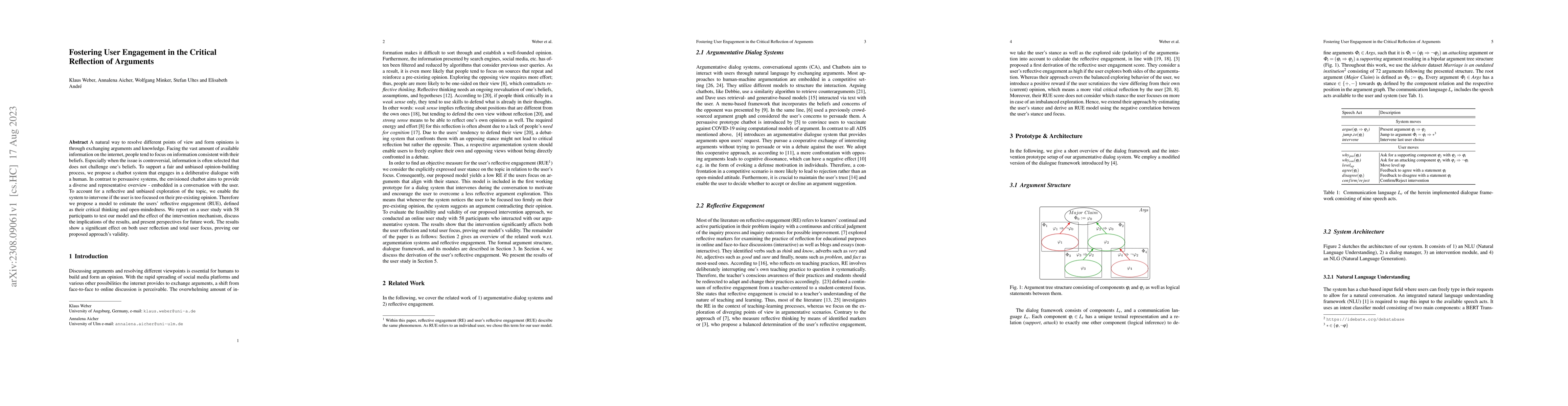 Thumbnail for Fostering User Engagement in the Critical Reflection of Arguments