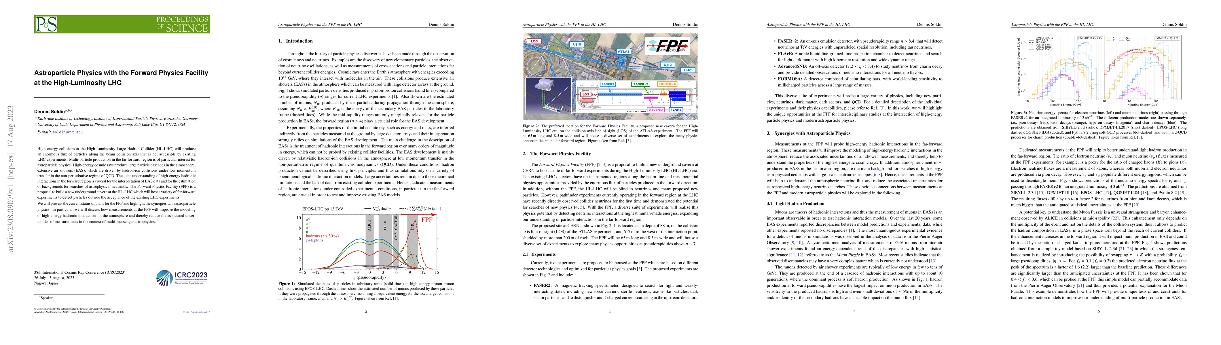 Thumbnail for Astroparticle Physics with the Forward Physics Facility at the
  High-Luminosity LHC