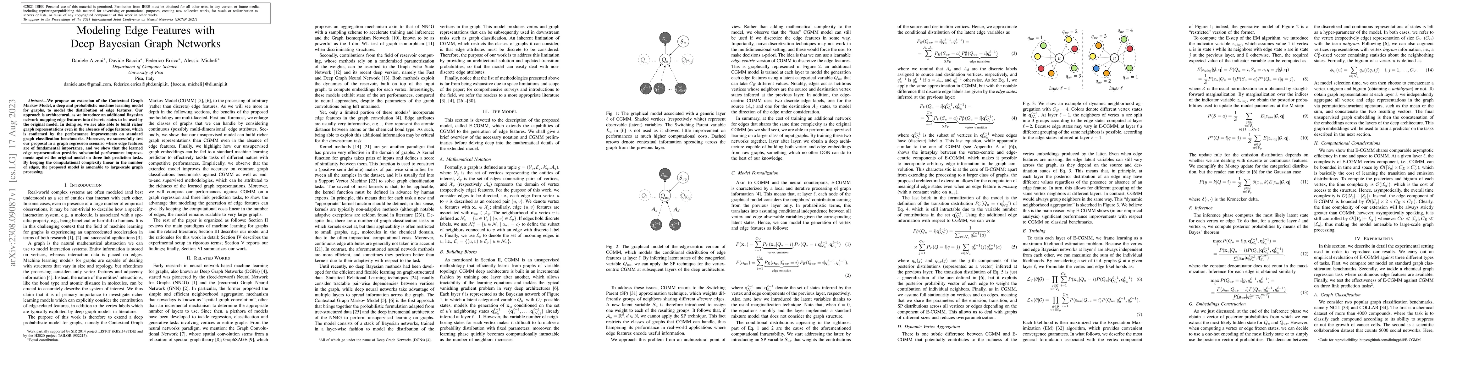 Thumbnail for Modeling Edge Features with Deep Bayesian Graph Networks