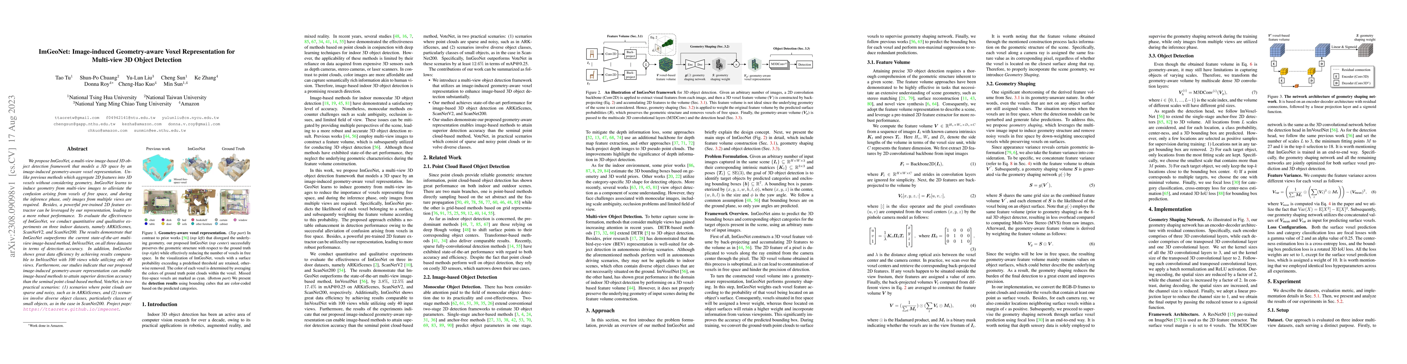 Thumbnail for ImGeoNet: Image-induced Geometry-aware Voxel Representation for
  Multi-view 3D Object Detection