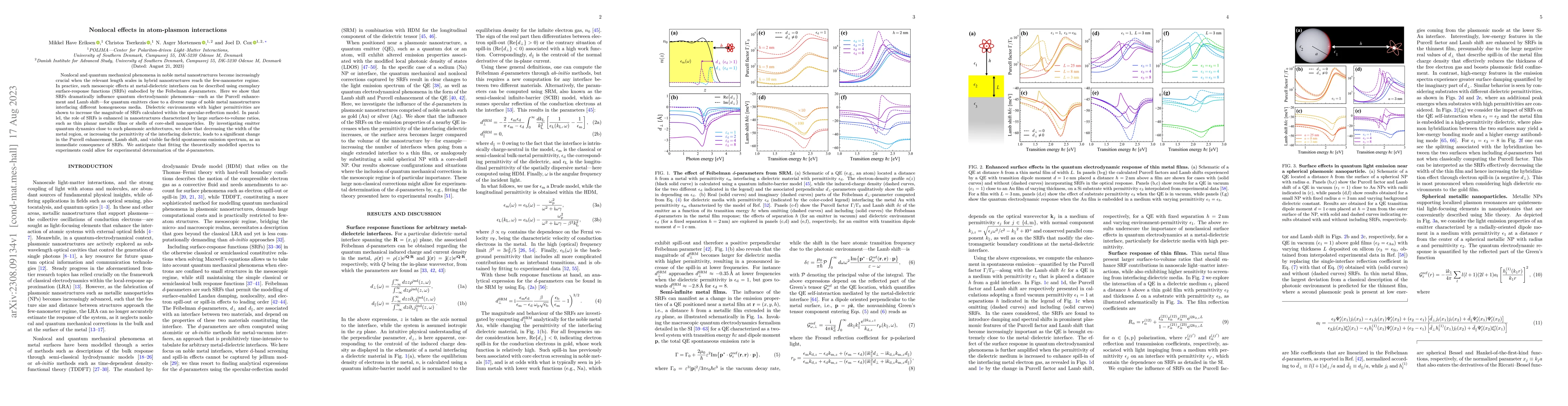 Thumbnail for Nonlocal effects in atom-plasmon interactions